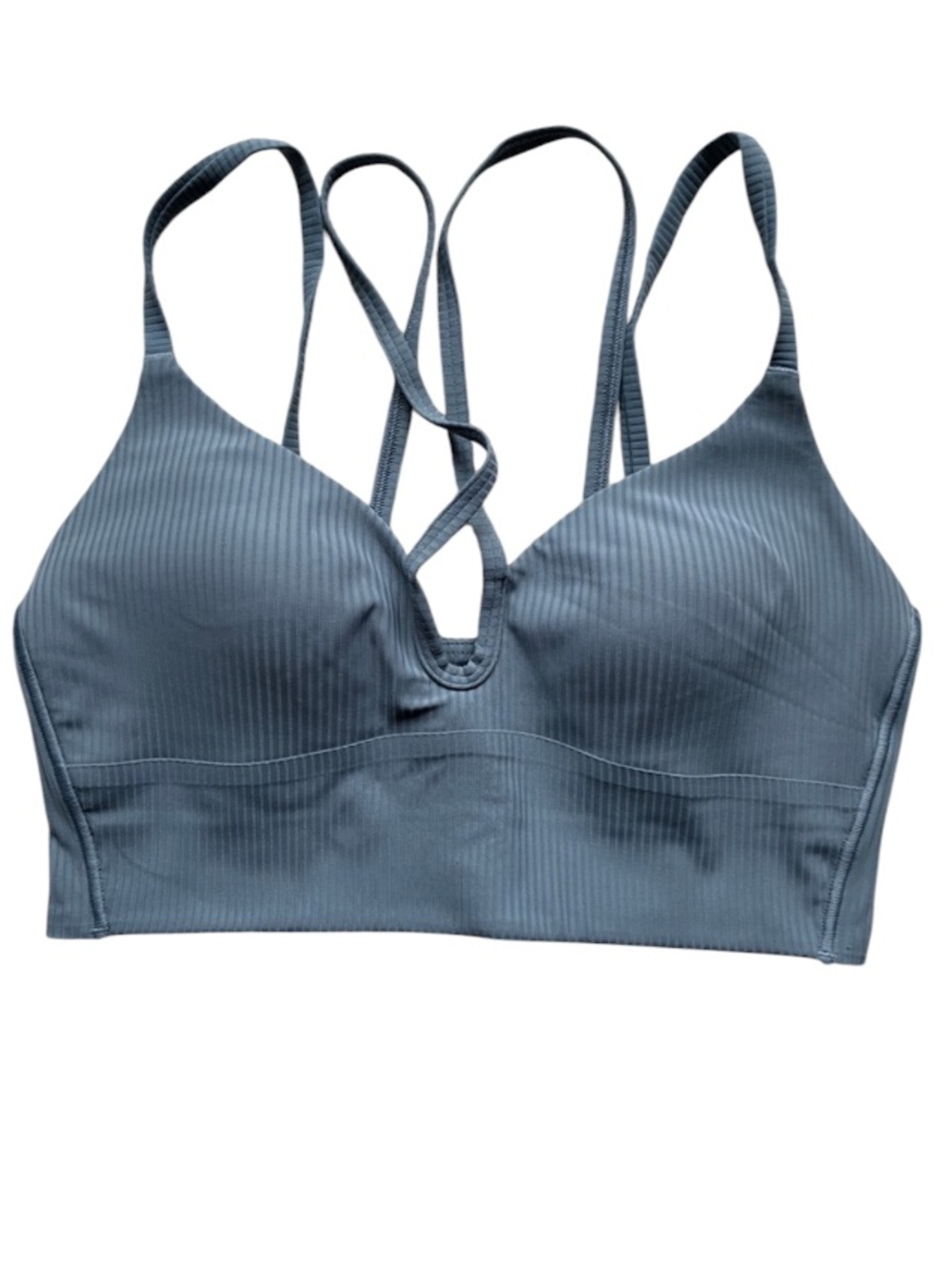Lululemon Like a Cloud Strappy Longline Ribbed Bra Light Support, B/C Cup Size 6